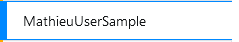 Sample user example