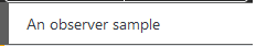 Sample observer example
